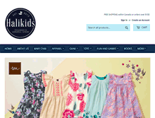 Tablet Screenshot of halikids.com